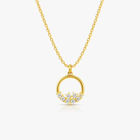 Jia Silver Zirconia Necklace