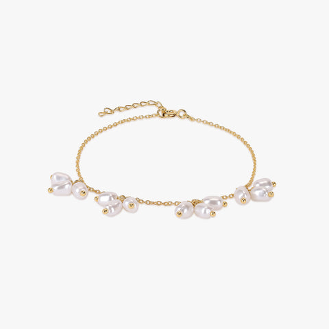 Iren Silver Pearl Bracelets