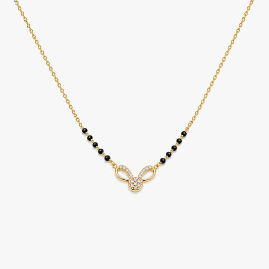 Demi Silver Mangalsutra