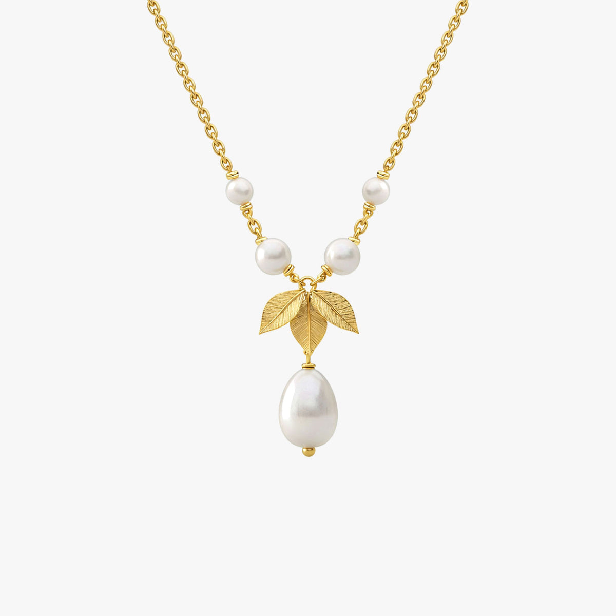 Ema Silver Pearl Necklace