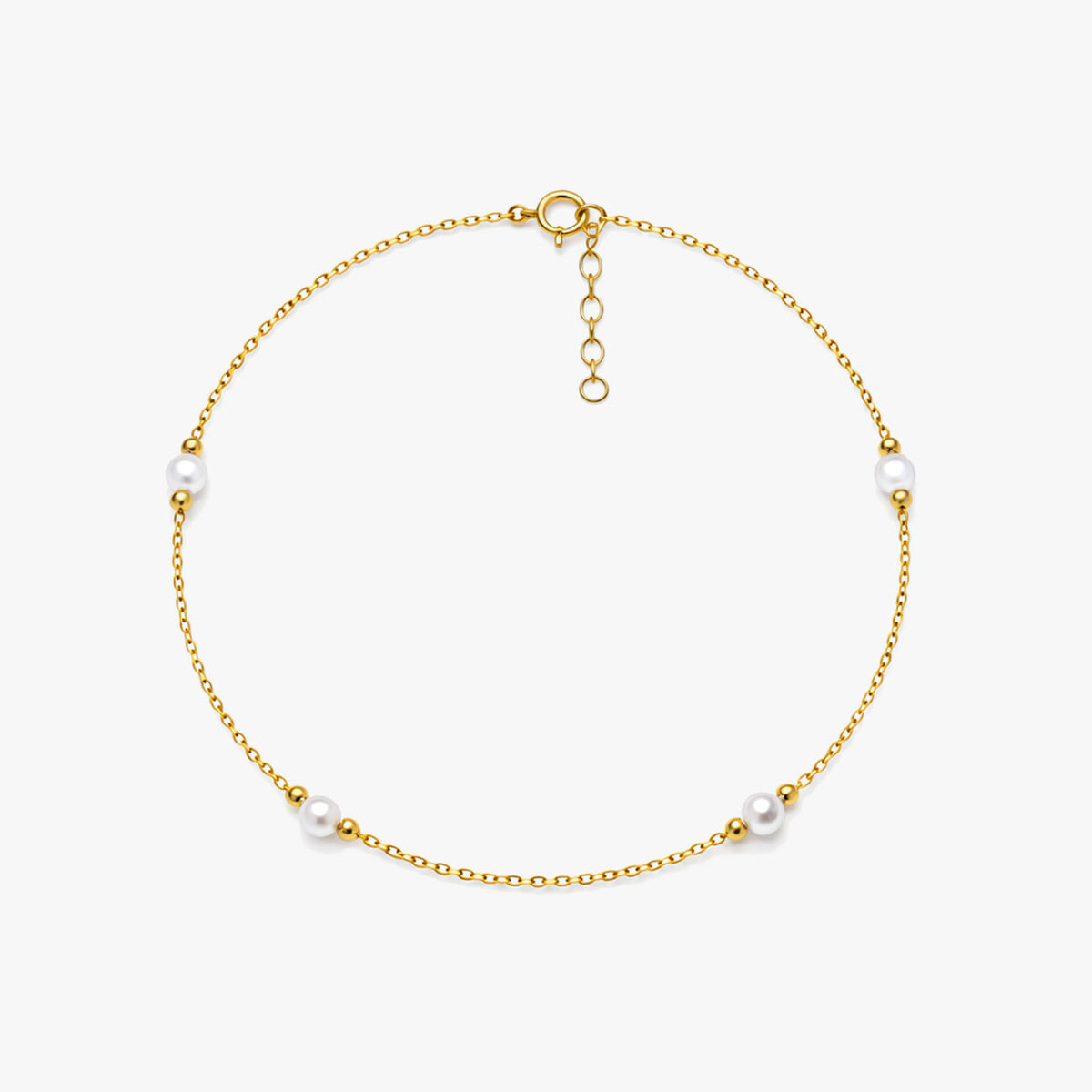 Nuni Silver Pearl Anklet