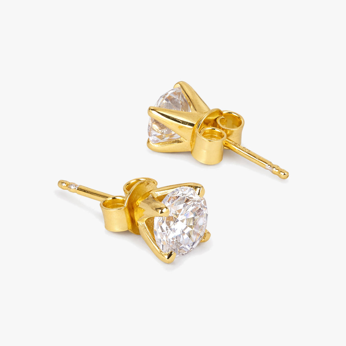 Izea Silver Stud Earrings