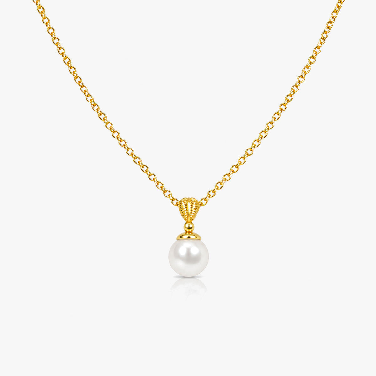 Zily Silver Pearl Necklace