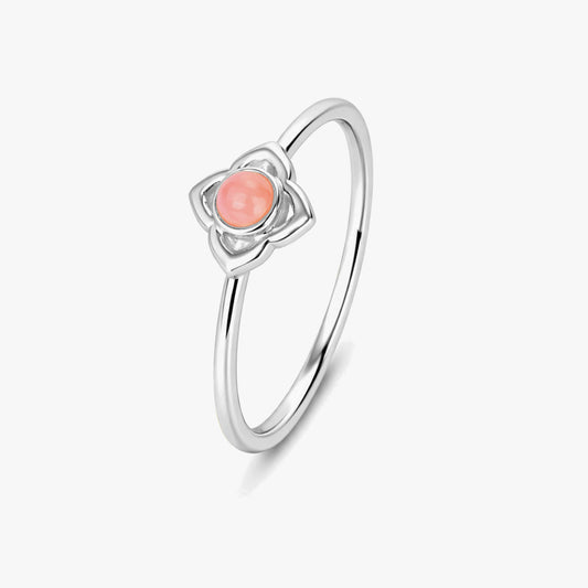 Anna Silver Quartz Adjustable Ring
