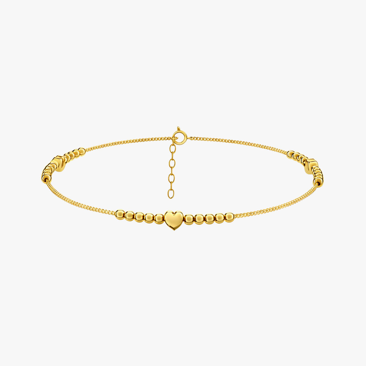 Qela Silver Heart Anklet