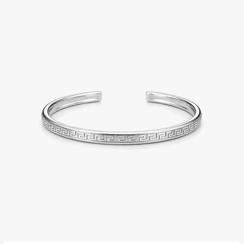 Mack Silver Bangle Bracelet
