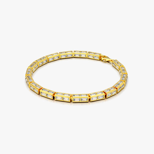 Cyan Silver Zirconia Bracelet