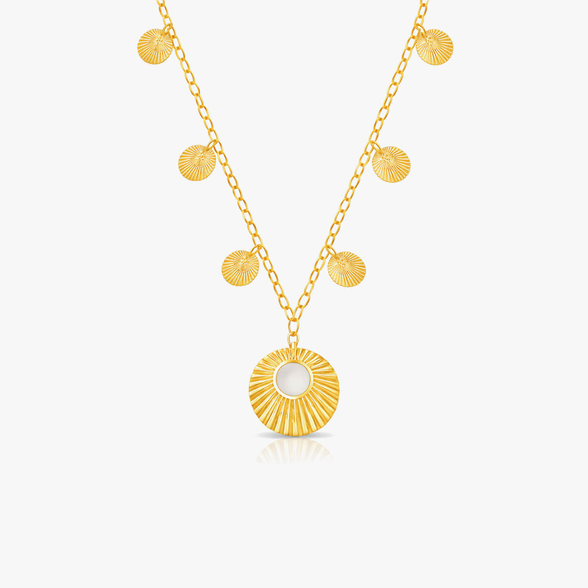 Samira Silver Coin Necklace