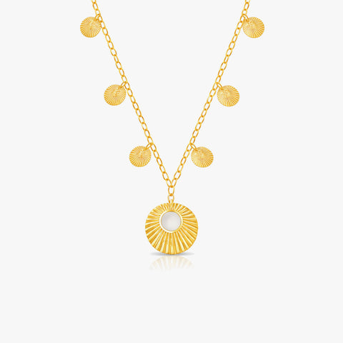 Samira Silver Coin Necklace