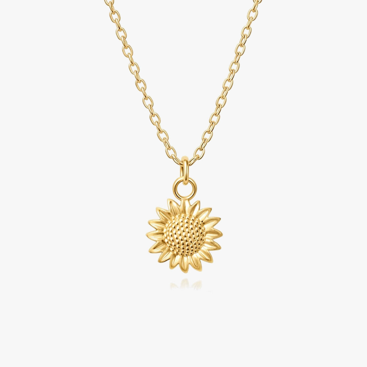 Ava Silver Sun Flower Necklace