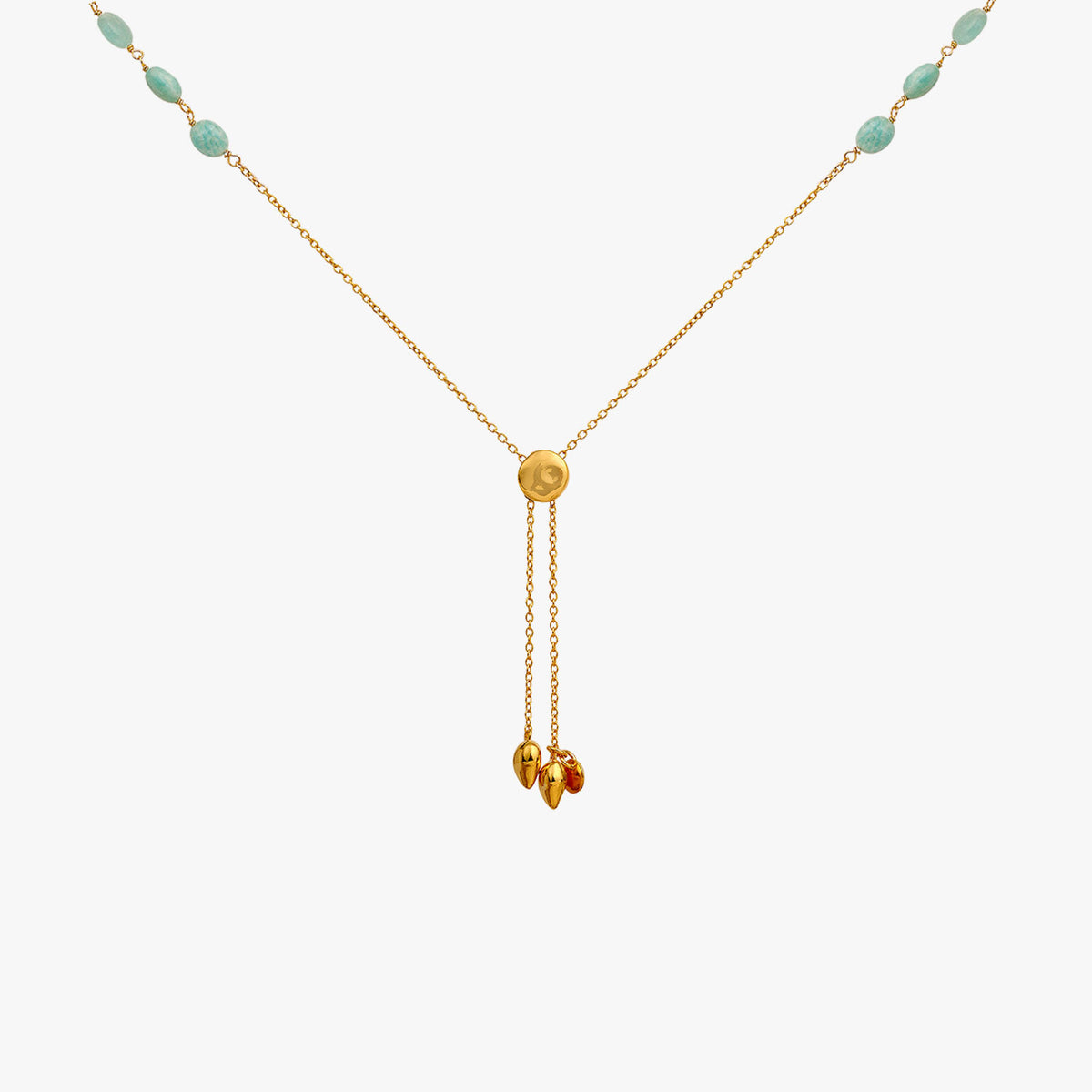 Lia Silver Amazonite Necklace