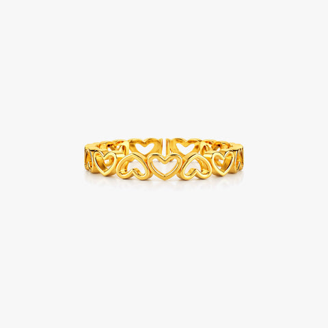 Mora Silver Heart Adjustable Ring
