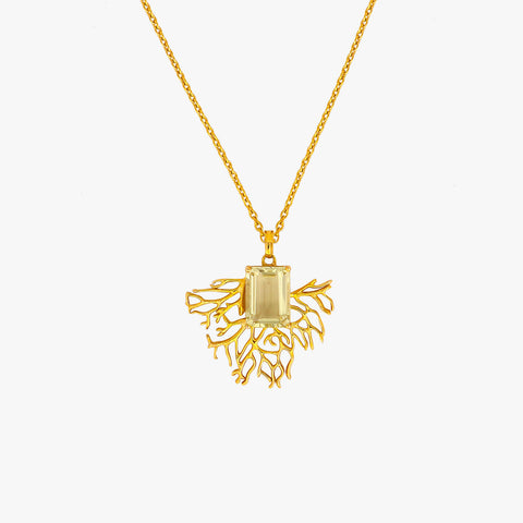 Lucy Silver Quartz Necklace