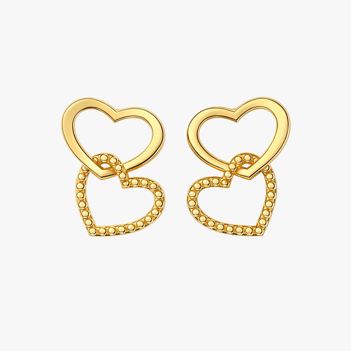 Lira Silver Heart Earrings