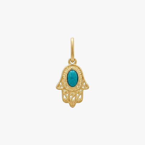 Lily Silver Turquoise Pendant