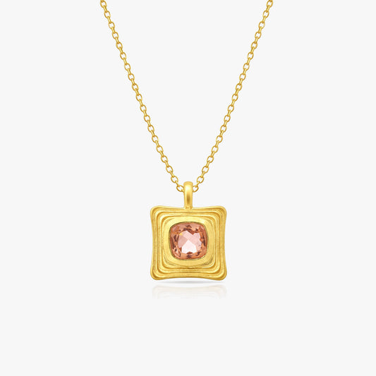 Luna Silver Morganite Necklace
