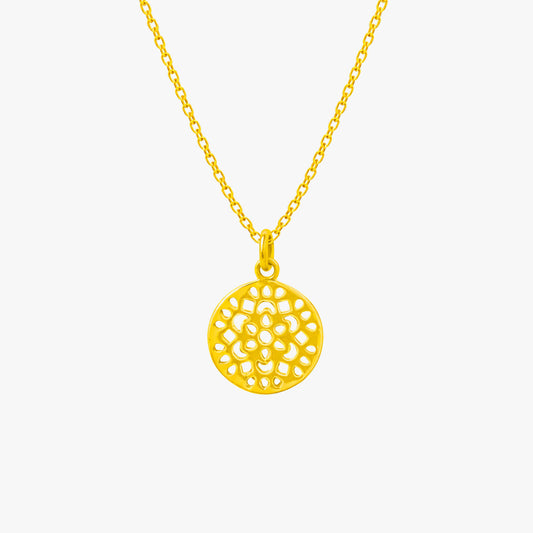 Rin Silver Floral Necklace