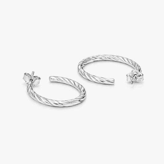 Indy Silver Hoop Earrings