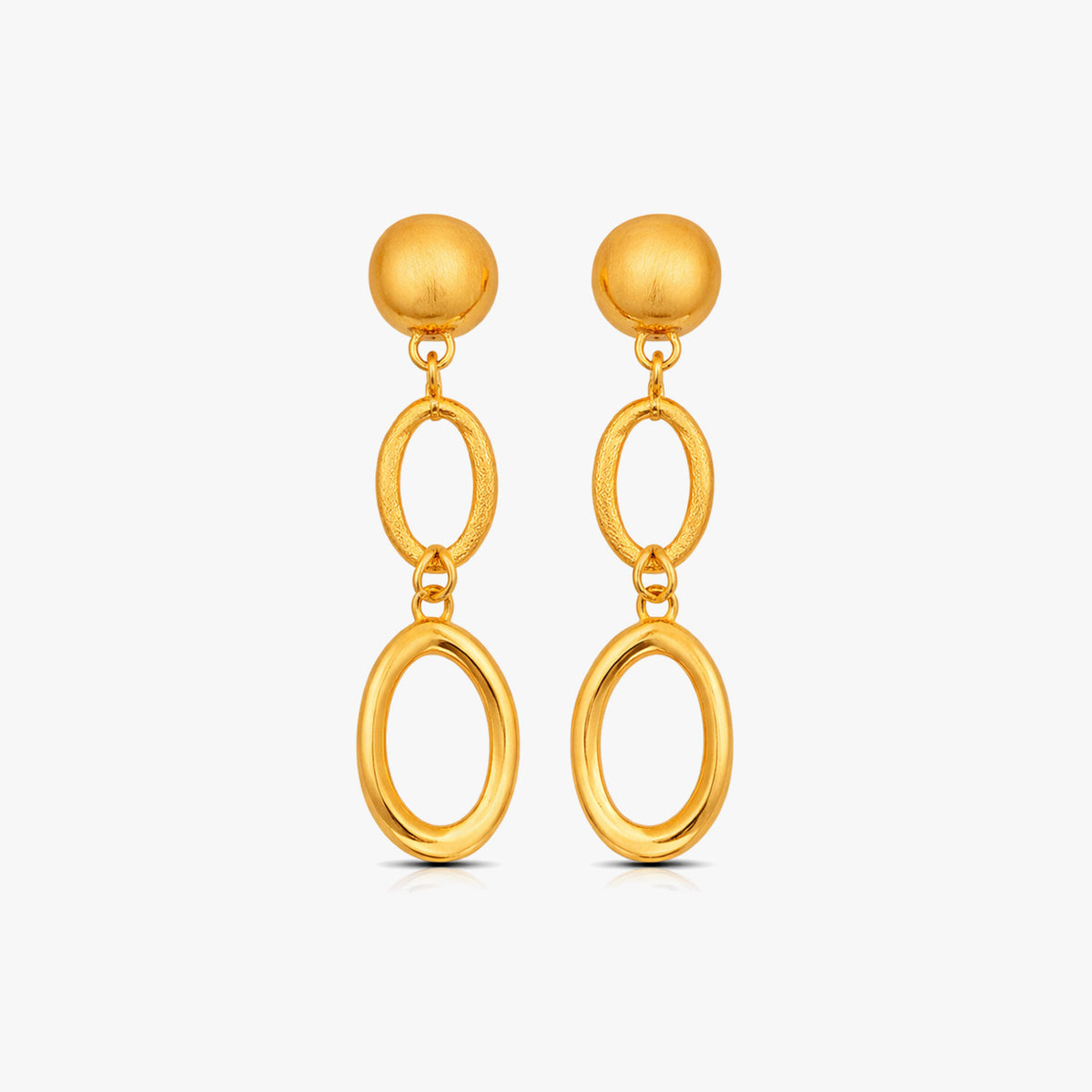 Cara Silver Organic Earrings