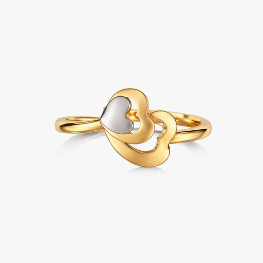 Lyra Silver Adjustable Two Tone Ring