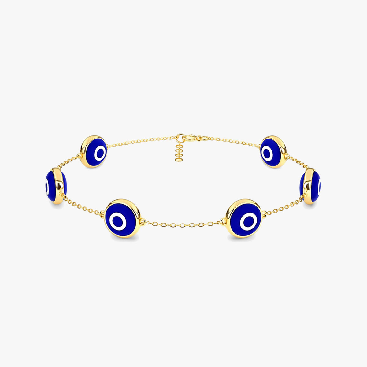 Taro Silver Evil Eye Anklets