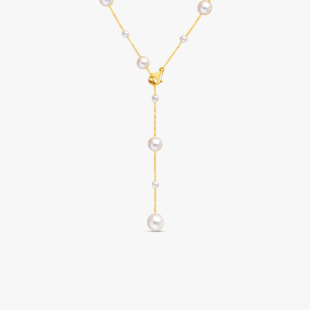 Zoe Silver Pearl Necklace