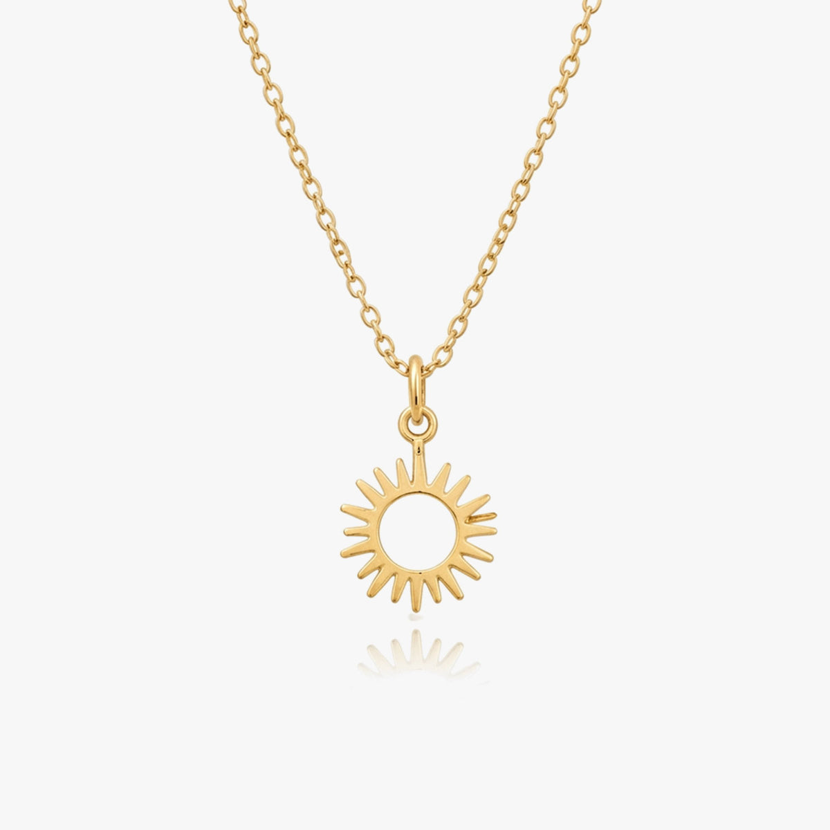 Anna Sterling Silver Sun Necklace