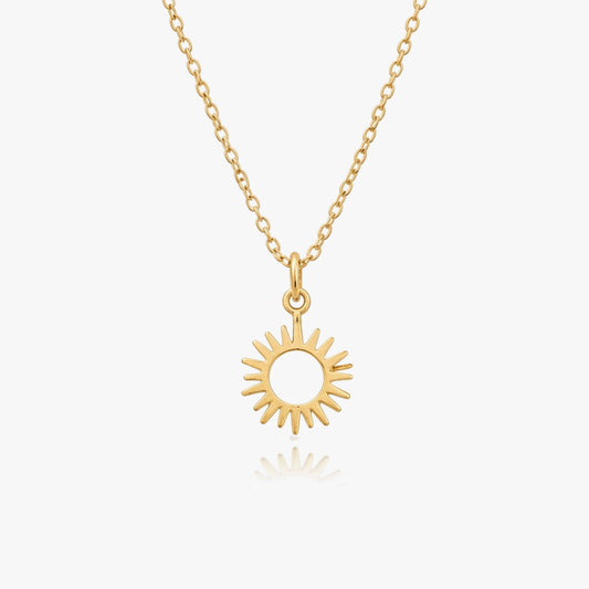 Anna Sterling Silver Sun Necklace