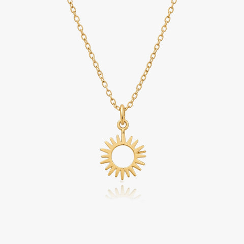 Anna Sterling Silver Sun Necklace