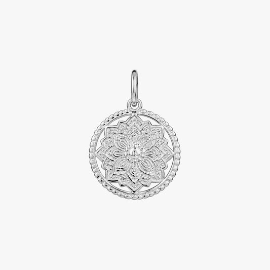 Ella Silver Floral Pendant