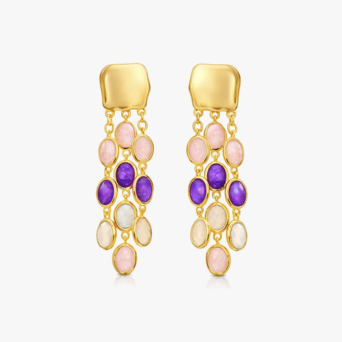 Rita Silver Amethyst Earrings