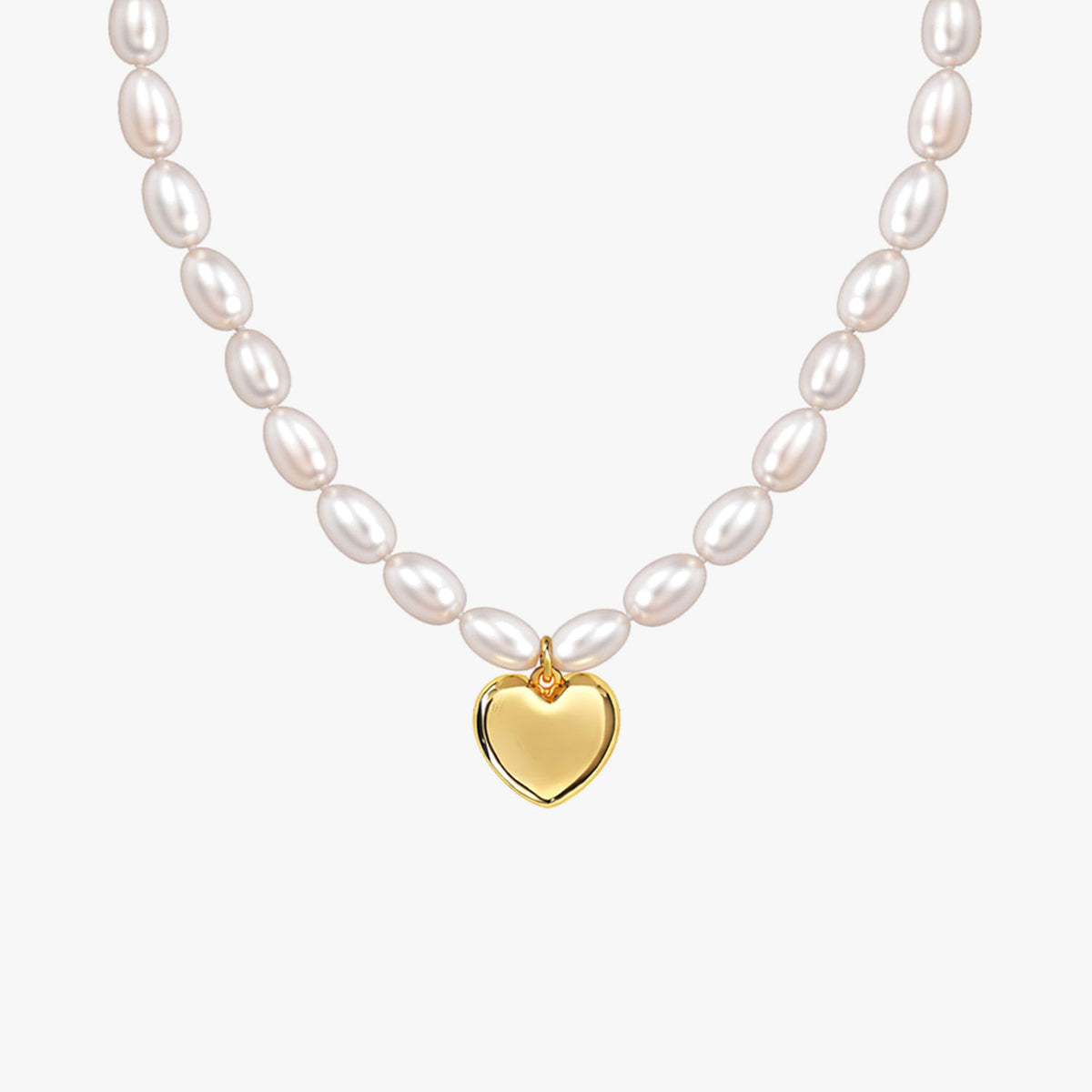 Lyra Silver Heart Necklace