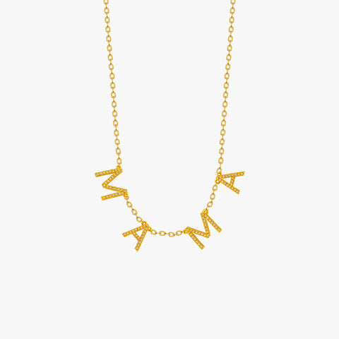 Mica Silver  Necklace