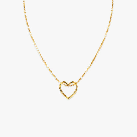 Taya Silver Heart Necklace