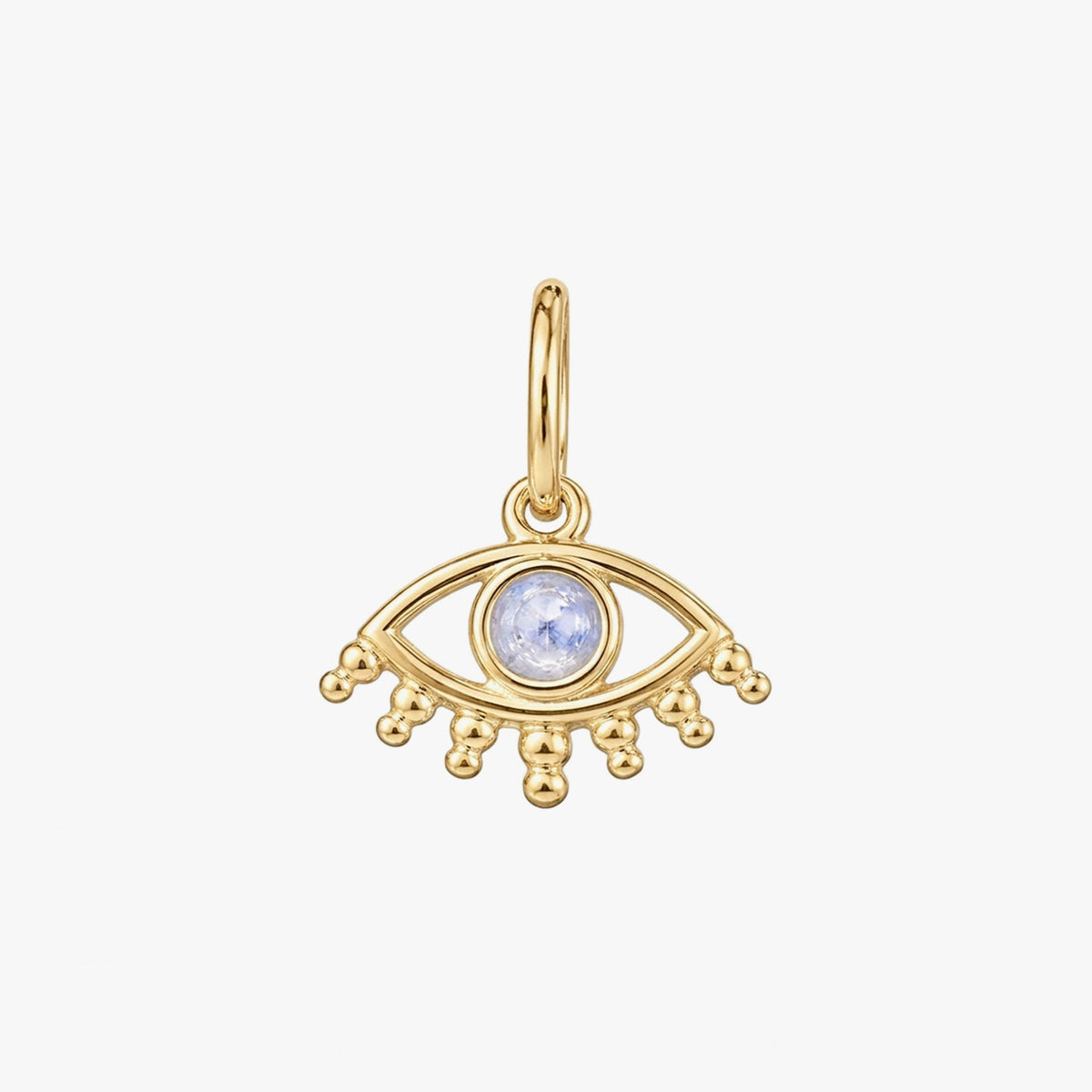 Mia Silver Moonstone Eye Pendant