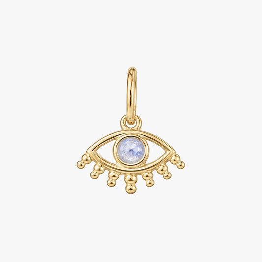 Mia Silver Moonstone Eye Pendant