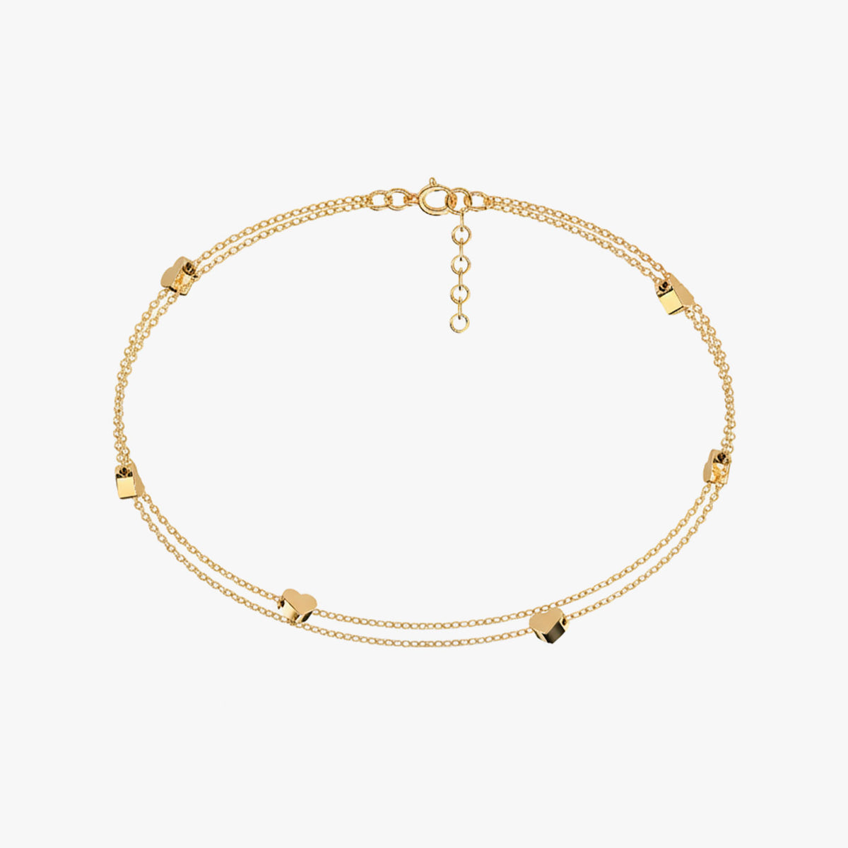 Miva Silver Anklet