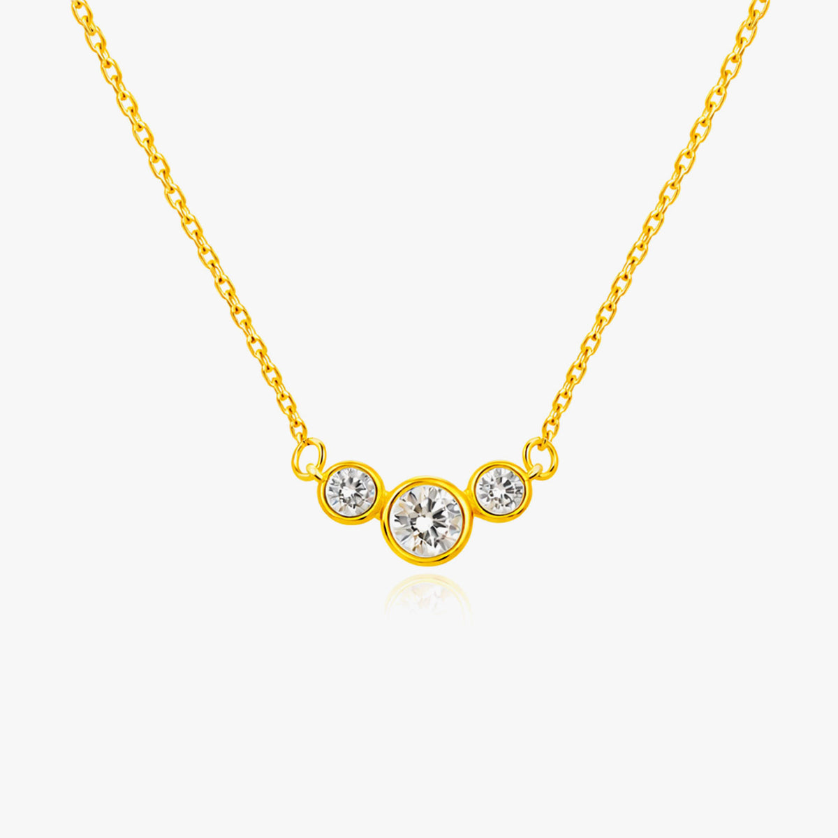 Ara Silver Zirconia Necklace
