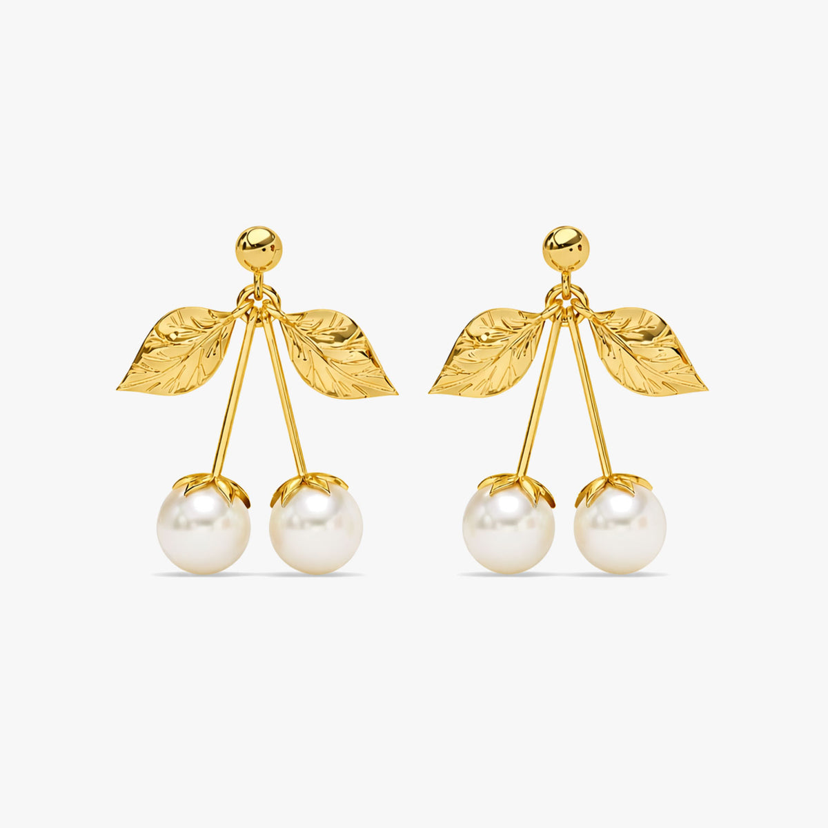 Bria Silver Synthetic Pearl Earrings