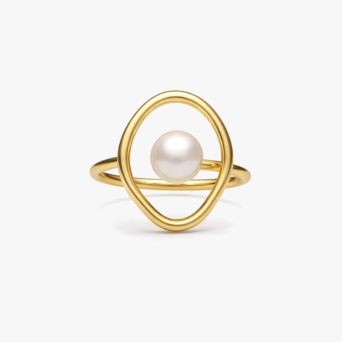 Nora Silver Pearl Adjustable Ring