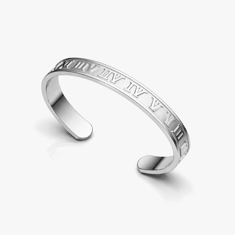 Jett Silver Bangle Bracelet