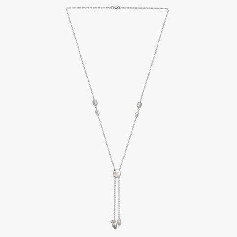 Eva Silver Pearl Necklace