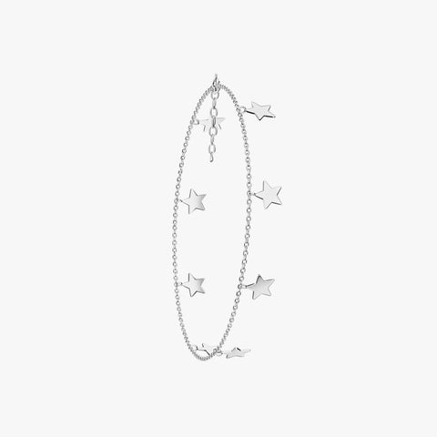 Aela Silver Star Anklet