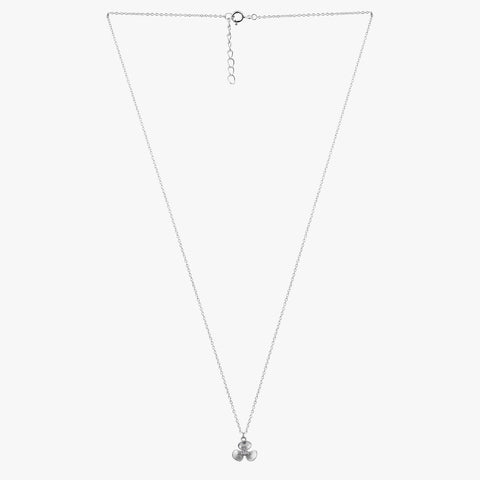 Aria Silver Floral Necklace