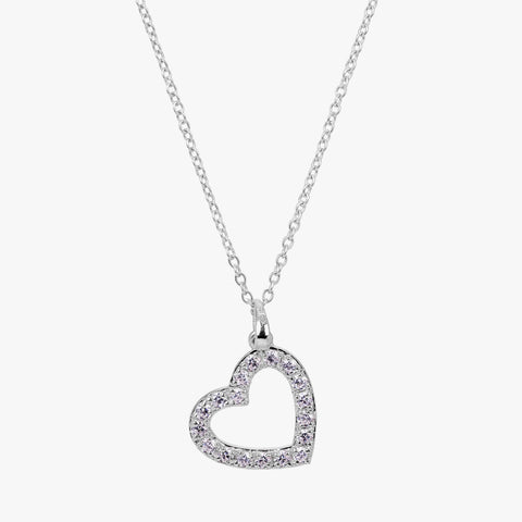 Dena Silver Diamond Pendant