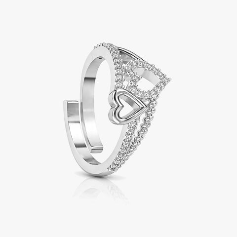 Zoya Silver Adjustable Ring
