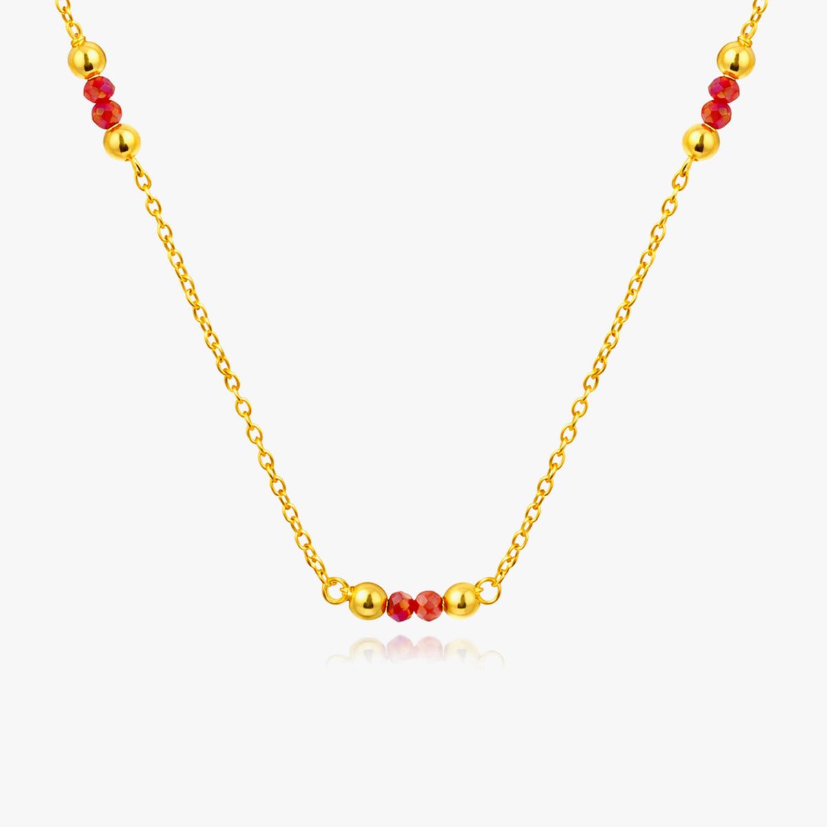 Anna Silver Crystal Necklace