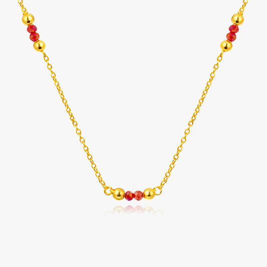 Anna Silver Crystal Necklace