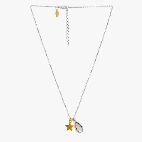 Uma Two Tone Star Leaf Necklace