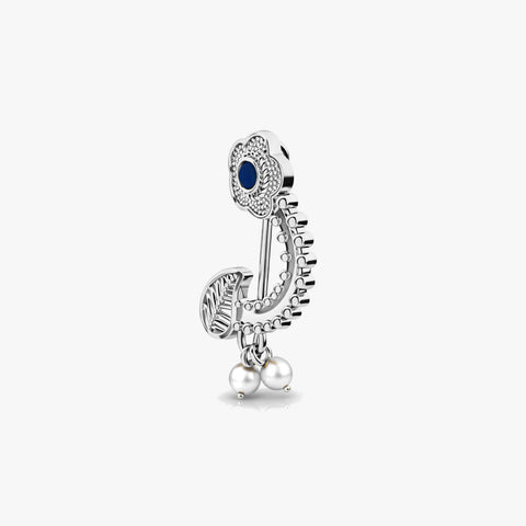 Liza Silver Pearl Nose Pin